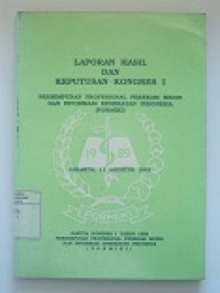Image of Laporan Hasil Dan Keputusan Kongres I