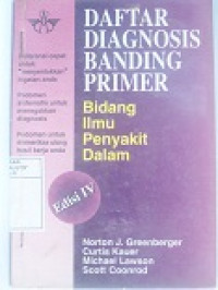 Image of Daftar Diagnosis Banding Primer Bidang Ilmu Penyakit Dalam