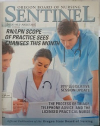 Image of SENTINEL : Oregon Board Of Nursing : RN / LPN Scope Of Practice Sees Changes This Month