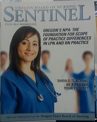 Image of SENTINEL : Oregon Board Of Nursing :Oregon's NPA : The Foundation For Scope of Practice Differences In LPN and RN Practice