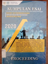 Image of Kumpulan Esai Peran Pemuda Pada Pembangunan Desa Dan Daerah Tertinggal