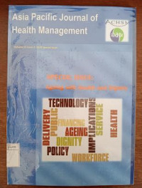 Image of Asia Pasific Journal Of Health Management : Special Issue Ageing With Health and Dignity