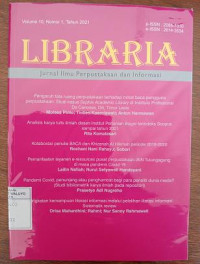 Image of LIBRARIA : Jurnal Ilmu Perpustakaan dan Informasi