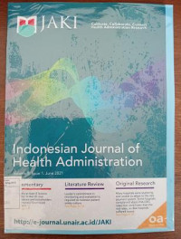 Image of JAKI : Indonesia Journal Of Health Administration