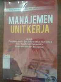 Image of Manajemen Unit Kerja