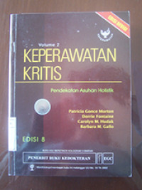 Image of Keperawatan Kritis : Pendekatan Asuhan Holistik  Vol.2