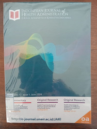 Image of Indonesian Journal of Health Administration